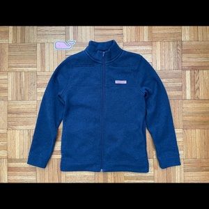 Vineyard Vines Fleece Jacket Full-Zip Navy